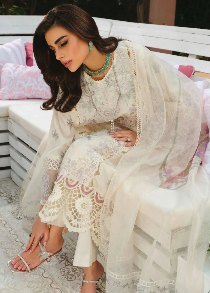 Paras by Pasha Embroidered Lawn Suit Unstitched 3 Piece PBP24L PR3-Daisy Dreams - Summer Collection