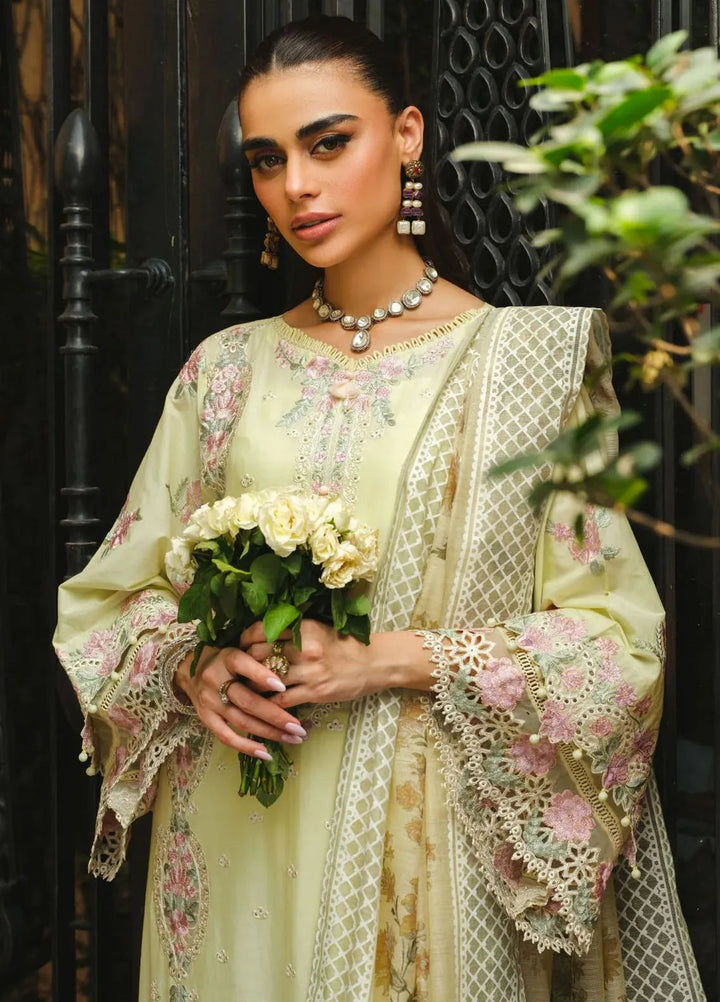 Paras by Pasha Embroidered Lawn Suit Unstitched 3 Piece PBP24L PR4-Daffodil Dew - Summer Collection