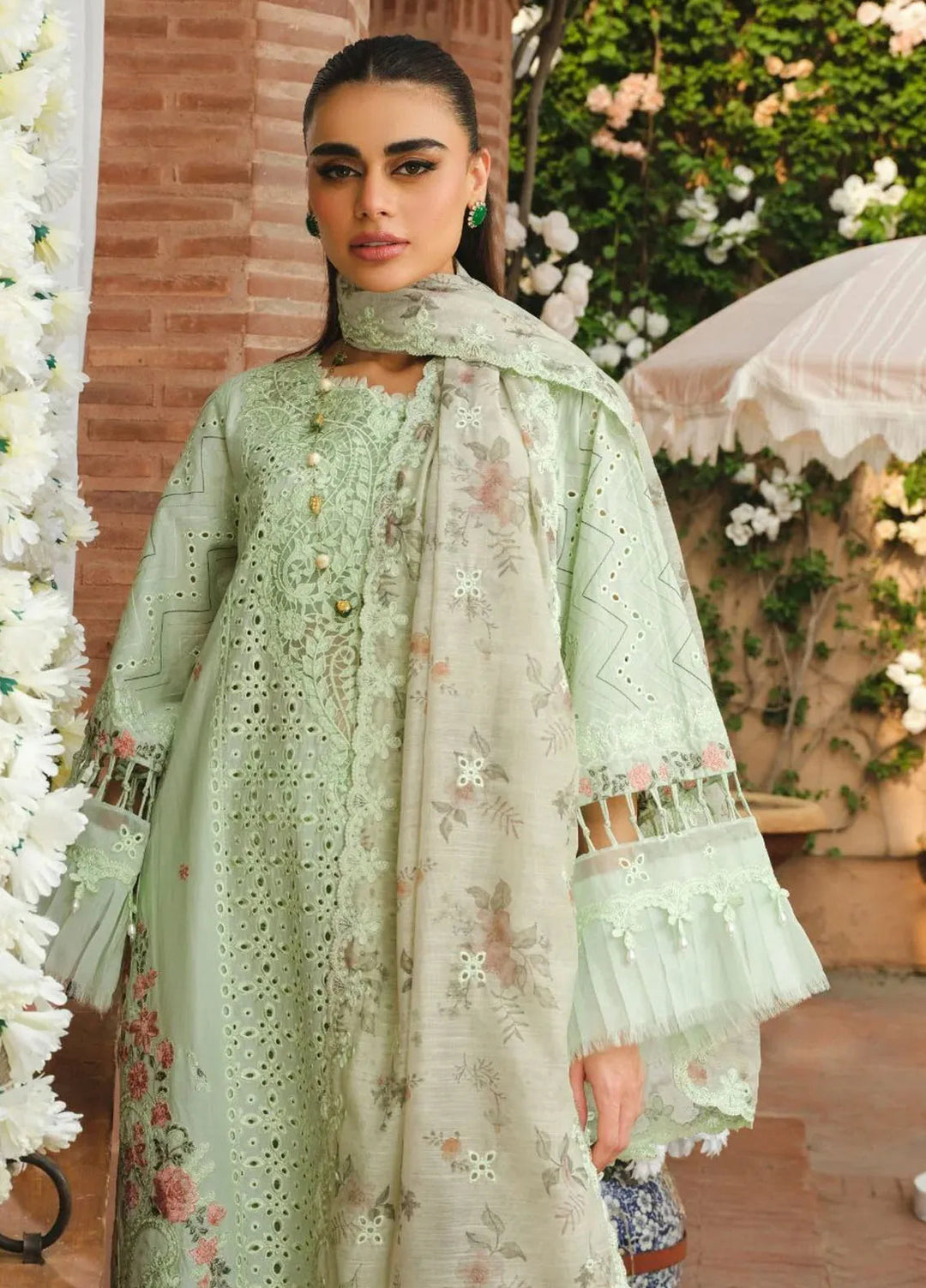 Paras by Pasha Embroidered Lawn Suit Unstitched 3 Piece PBP24L PR6-Blissful Breeze - Summer Collection