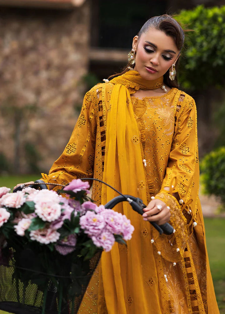 Paras by Pasha Pret Embroidered Lawn 3 Piece Suit PR-17 Marigold Bloom