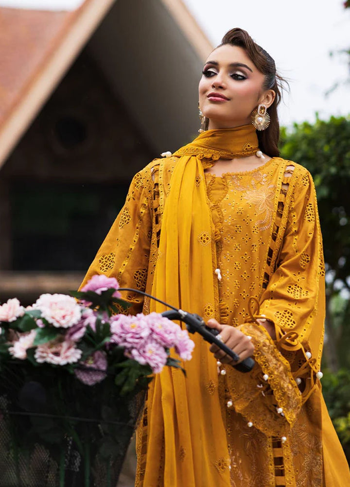 Paras by Pasha Pret Embroidered Lawn 3 Piece Suit PR-17 Marigold Bloom