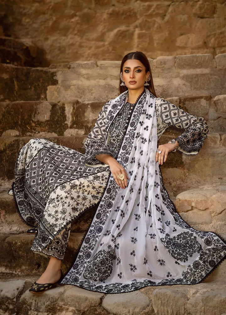Pardes by Aik Atelier Embroidered Lawn Suit Unstitched 3 Piece AIK24P Look 01 - Summer Collection