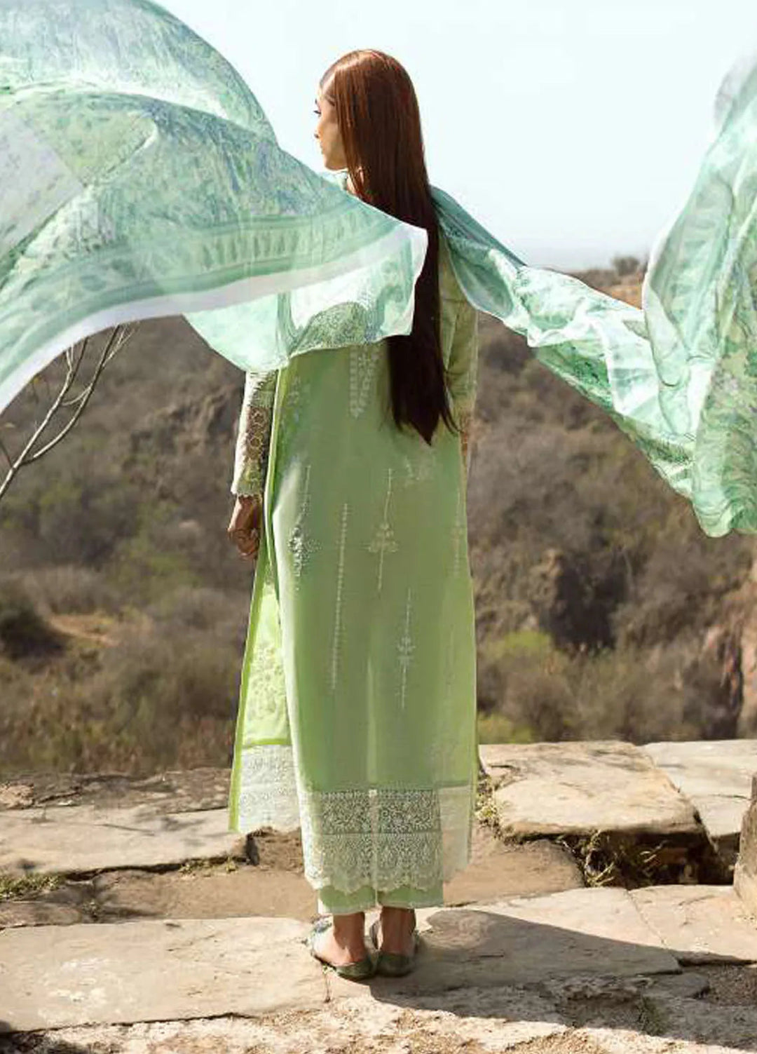 Pardes by Aik Atelier Embroidered Lawn Suit Unstitched 3 Piece AIK24P Look 02 - Summer Collection