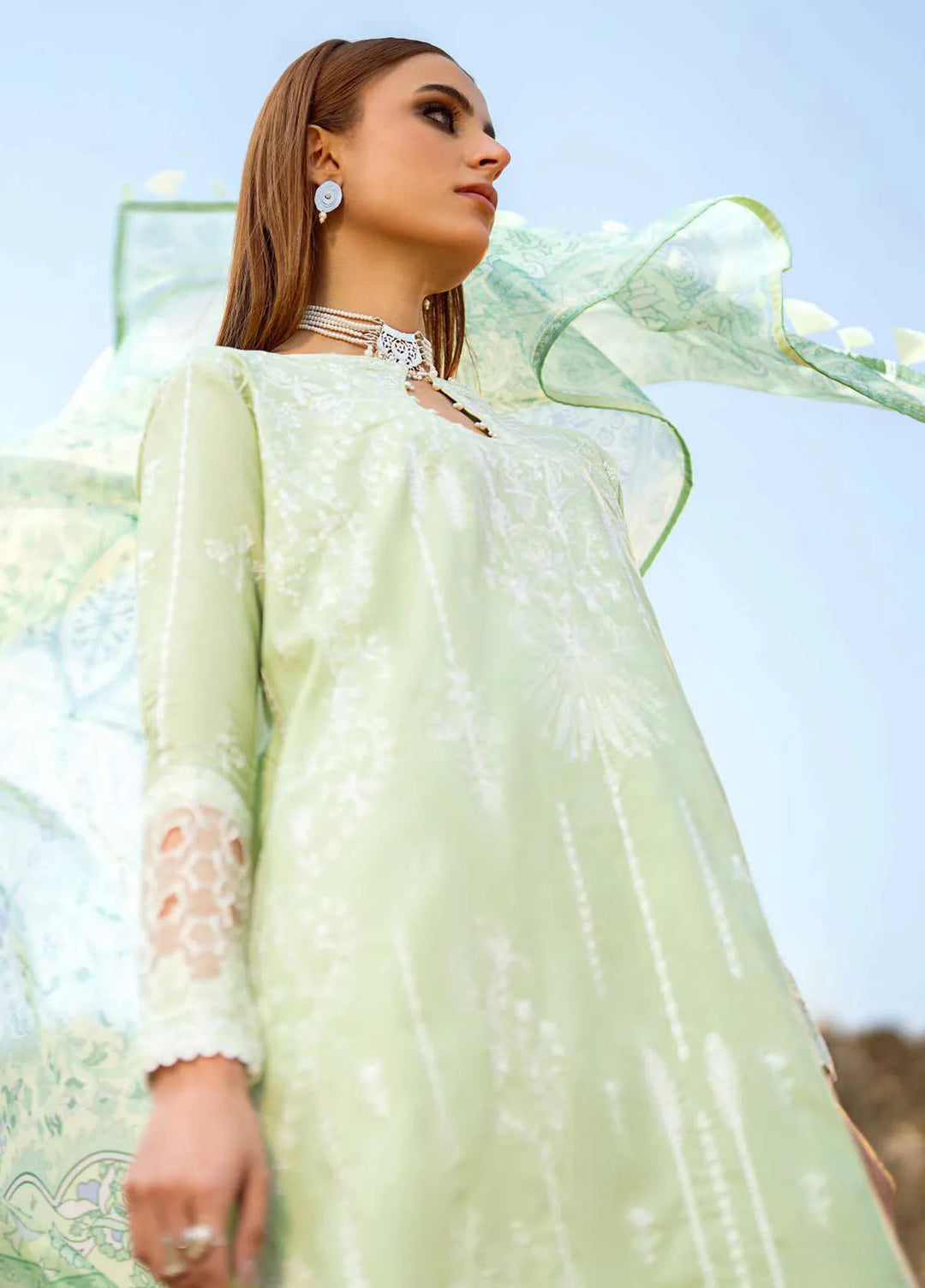 Pardes by Aik Atelier Embroidered Lawn Suit Unstitched 3 Piece AIK24P Look 02 - Summer Collection