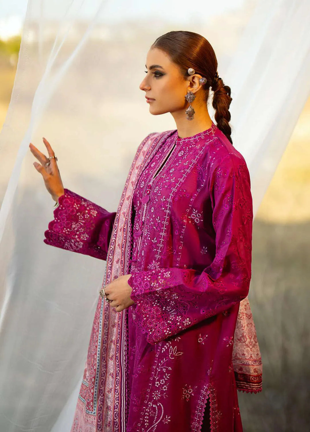 Pardes by Aik Atelier Embroidered Lawn Suit Unstitched 3 Piece AIK24P Look 04 - Summer Collection