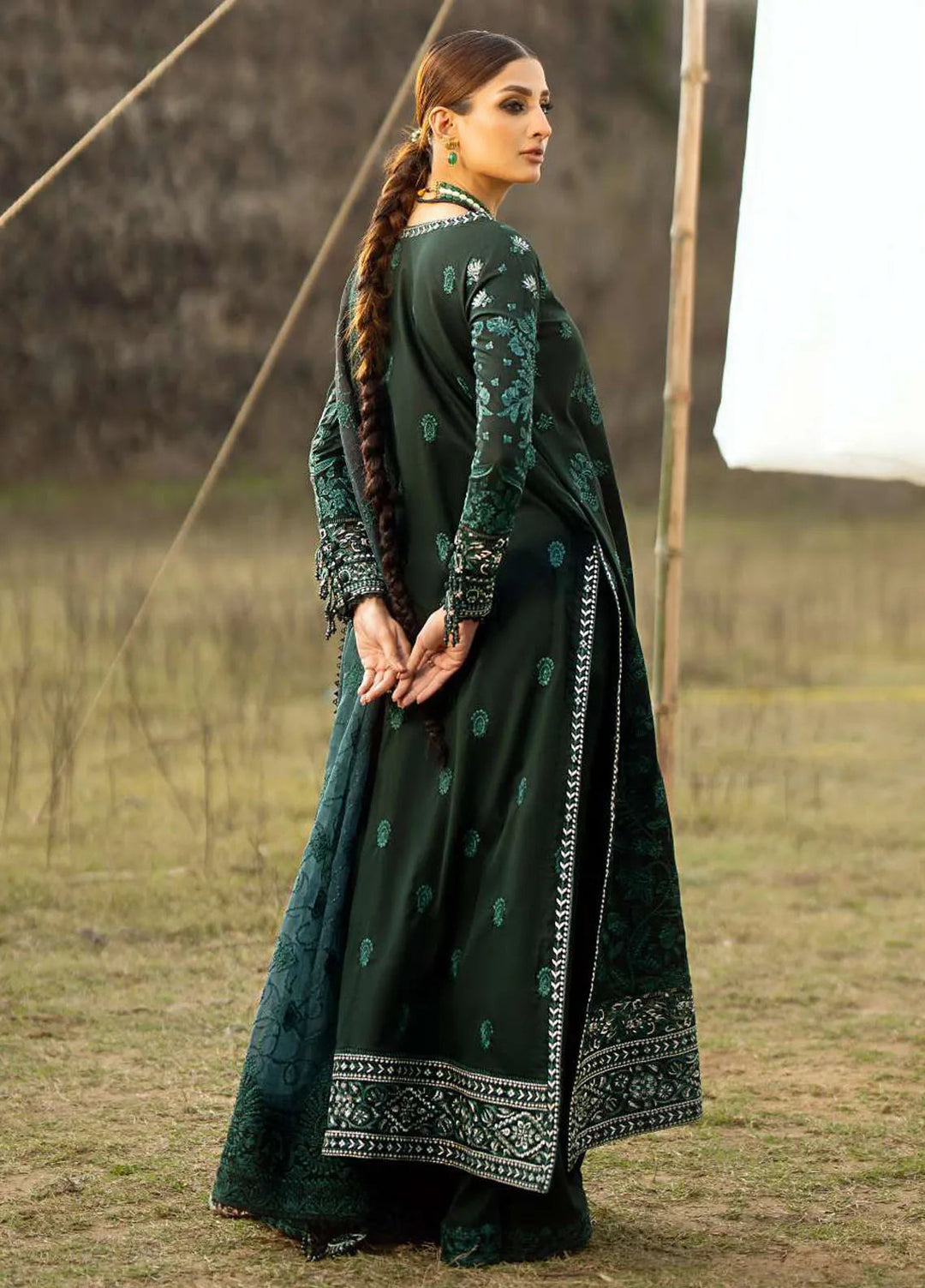 Pardes by Aik Atelier Embroidered Lawn Suit Unstitched 3 Piece AIK24P Look 10 - Summer Collection