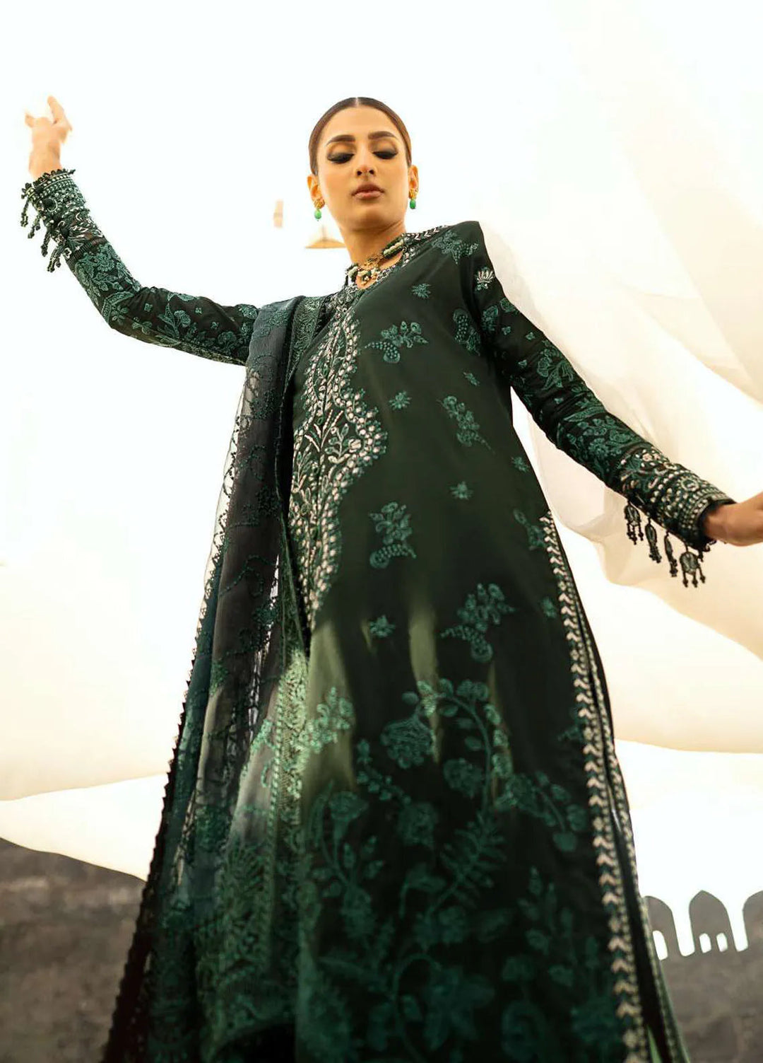 Pardes by Aik Atelier Embroidered Lawn Suit Unstitched 3 Piece AIK24P Look 10 - Summer Collection