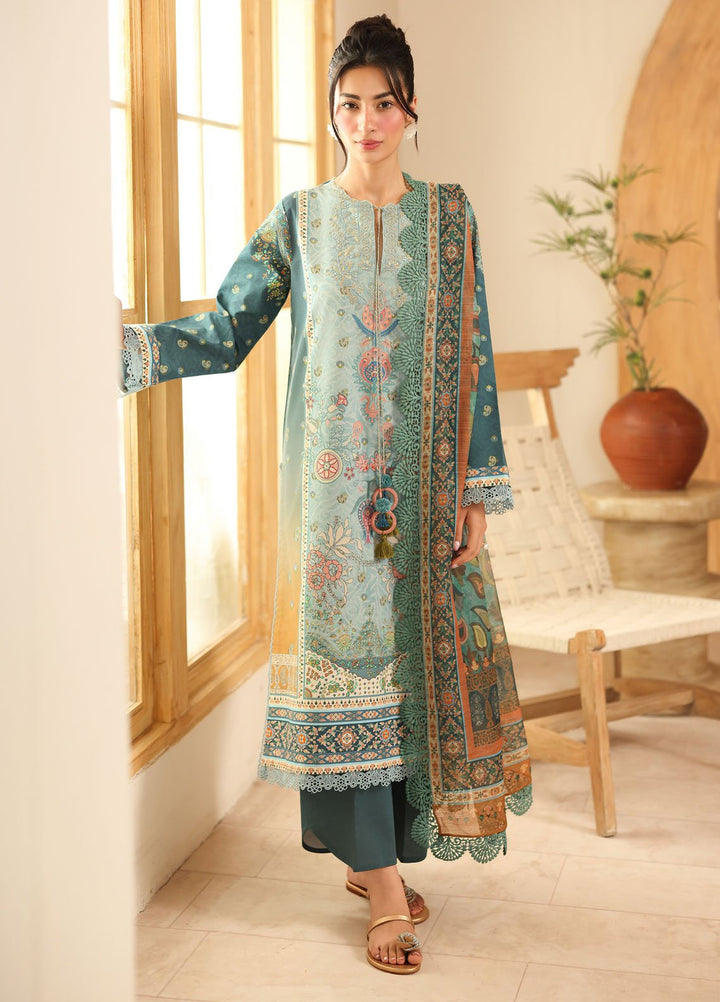 Pareesa by Roheenaz Printed Cambric Suits Unstitched 3 Piece RN25P RNZ-02 B Shafia - Summer Collection