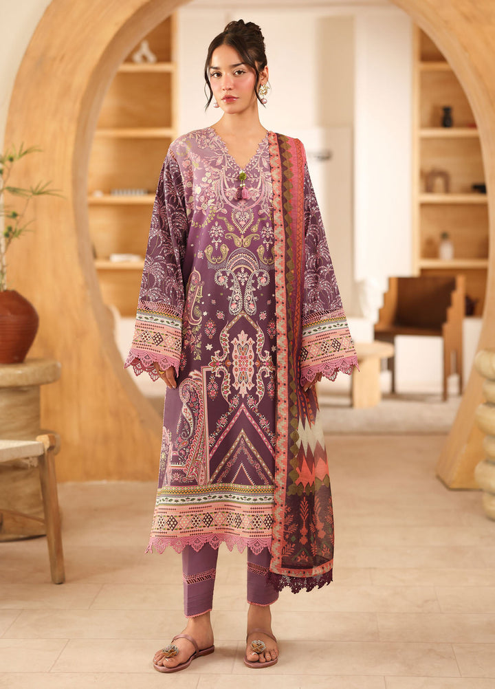 Pareesa by Roheenaz Printed Cambric Suits Unstitched 3 Piece RN25P RNZ-04 B Mahveena - Summer Collection