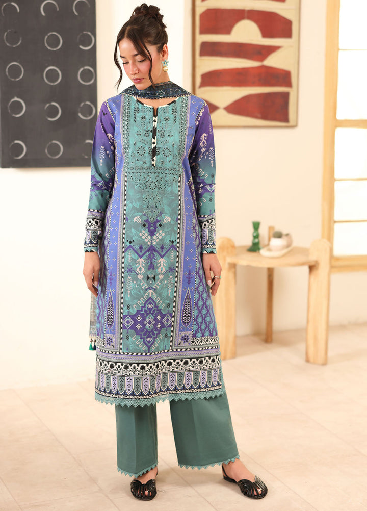 Pareesa by Roheenaz Printed Cambric Suits Unstitched 3 Piece RN25P RNZ-05 B Fabeha - Summer Collection
