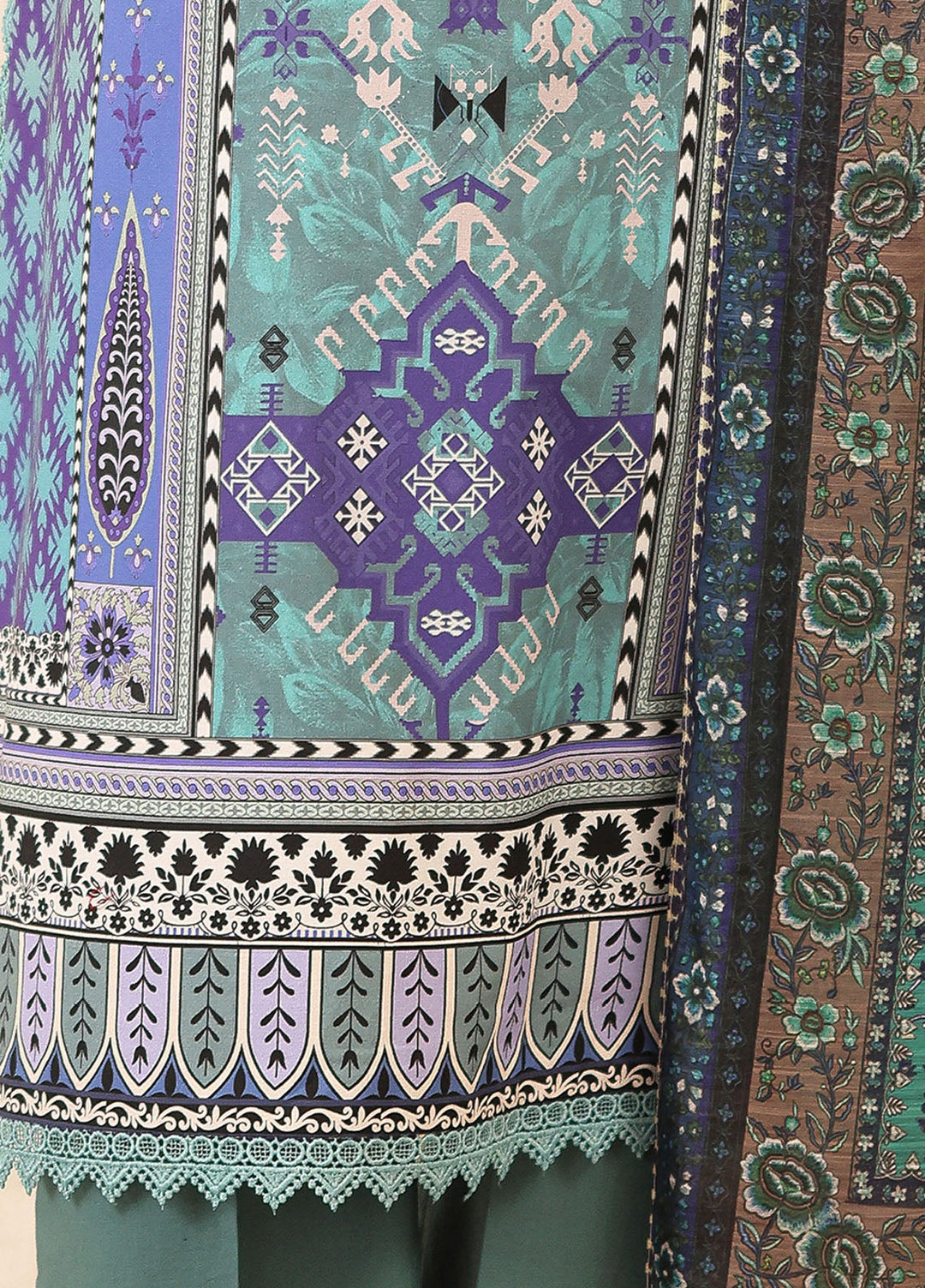 Pareesa by Roheenaz Printed Cambric Suits Unstitched 3 Piece RN25P RNZ-05 B Fabeha - Summer Collection