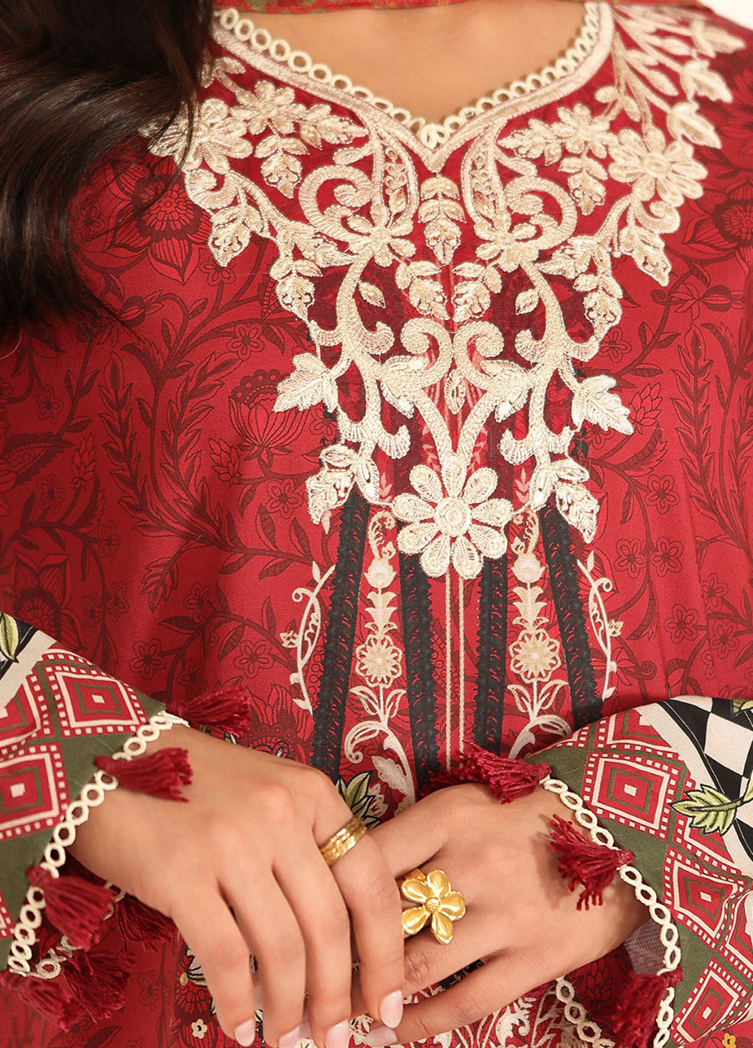 Pareesa by Roheenaz Printed Cambric Suits Unstitched 3 Piece RN25P RNZ-06 A Mysha - Summer Collection