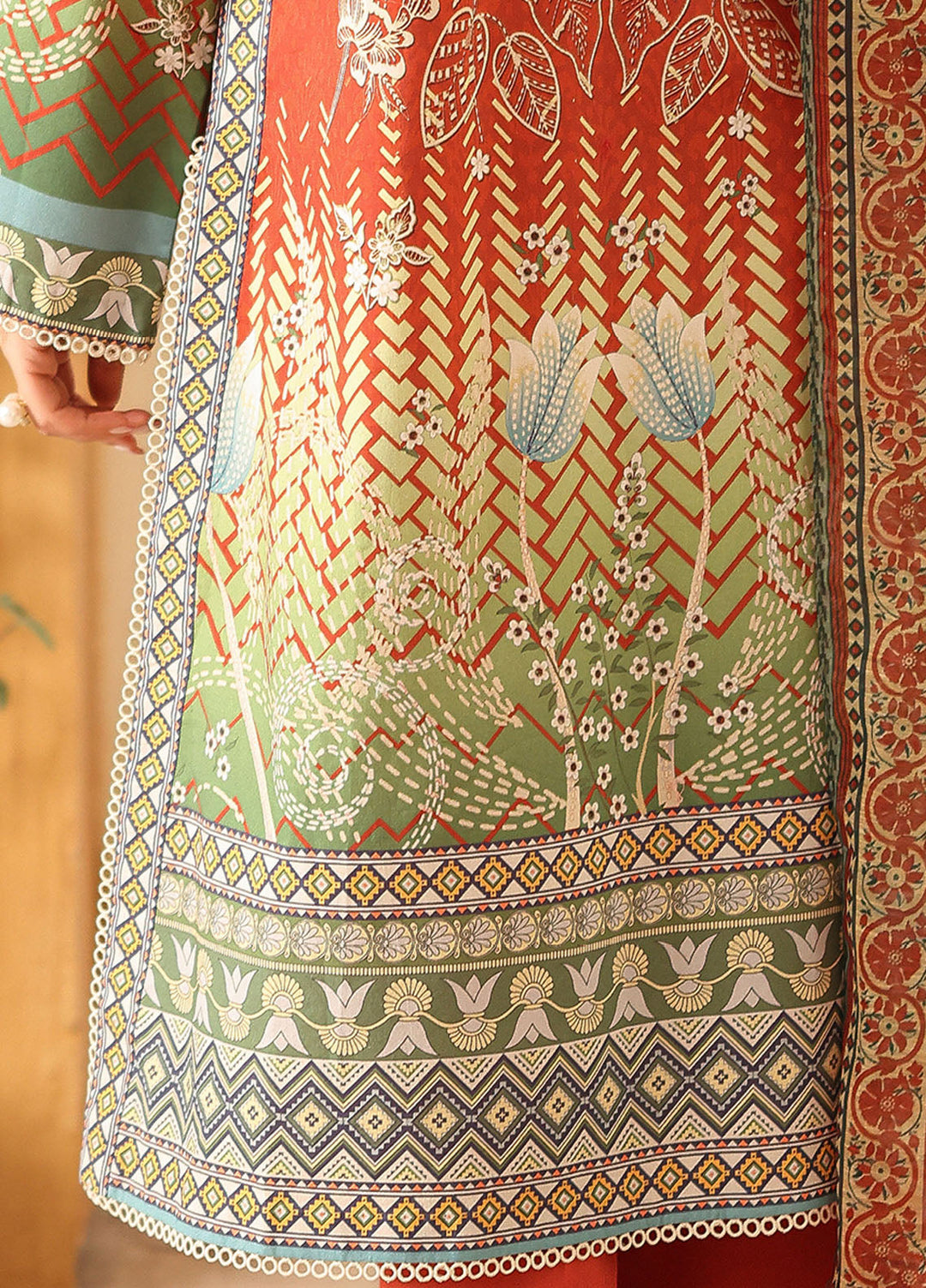 Pareesa by Roheenaz Printed Cambric Suits Unstitched 3 Piece RN25P RNZ-07 B Naveen - Summer Collection