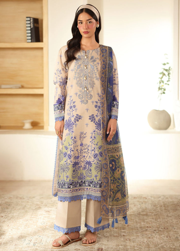 Pareesa by Roheenaz Printed Cambric Suits Unstitched 3 Piece RN25P RNZ-08 A Rumaisa - Summer Collection