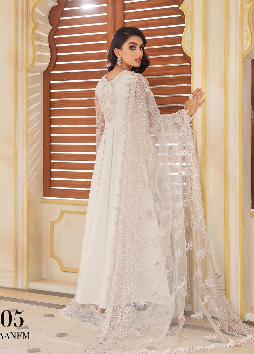 Pareesia By Xenia Formals Embroidered Chiffon Suits Unstitched 3 Piece XE22-P2 05 Jaanem - Luxury Collection