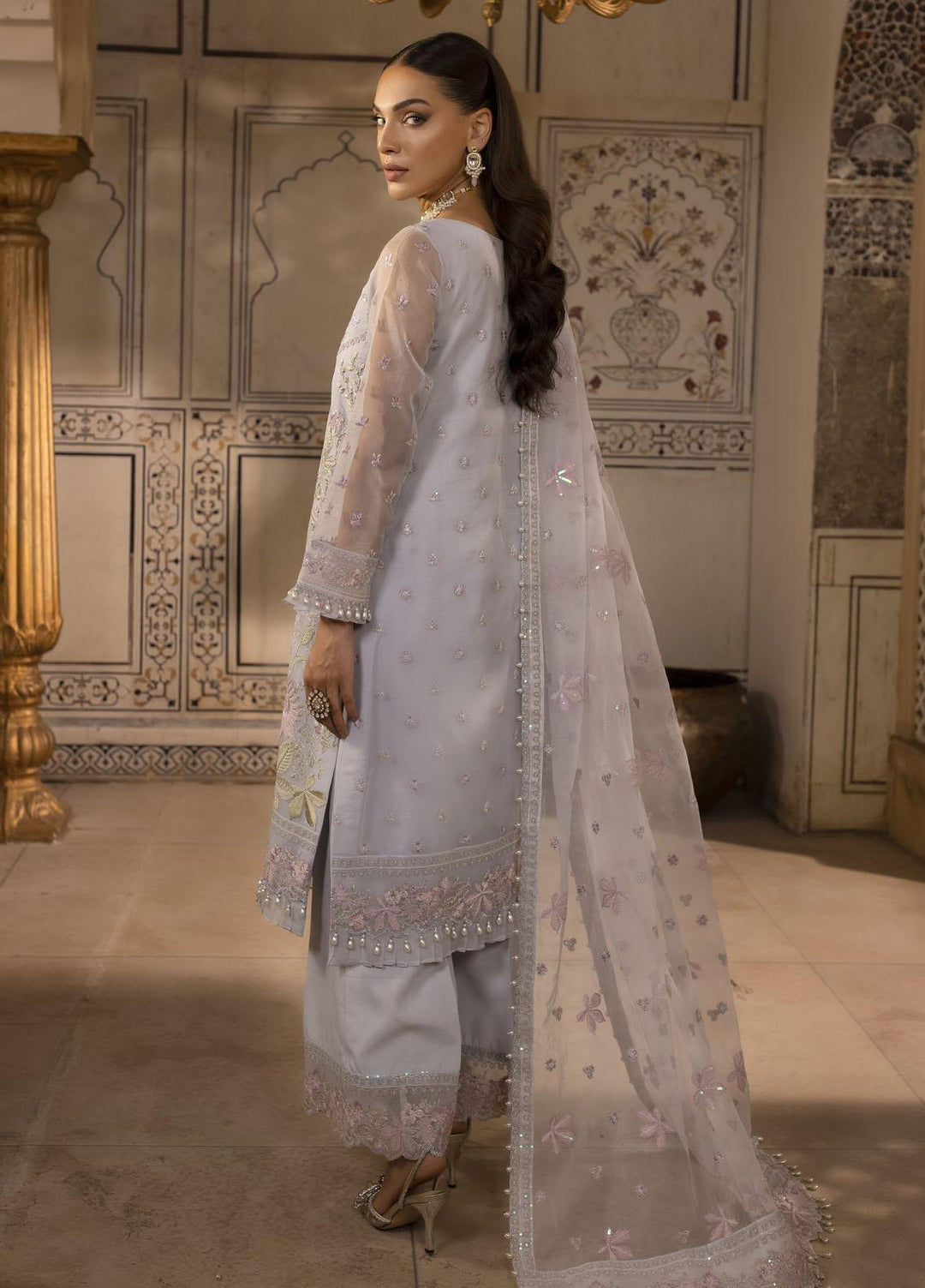 Pari Naaz By Neeshay Embroidered Organza Suits Unstitched 4 Piece NSH23PN Aramish - Wedding Collection