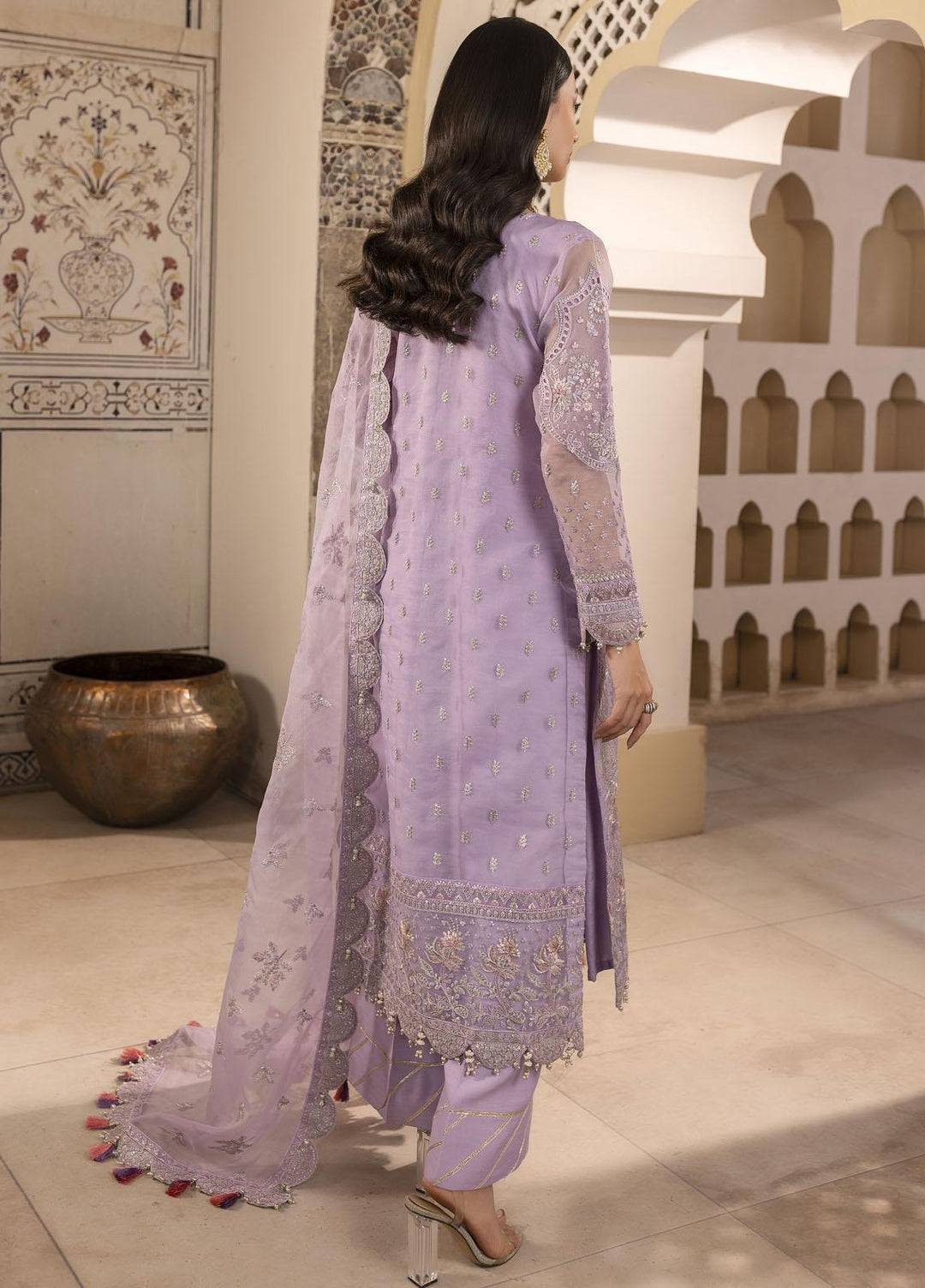 Pari Naaz By Neeshay Embroidered Organza Suits Unstitched 4 Piece NSH23PN Nazrana - Wedding Collection