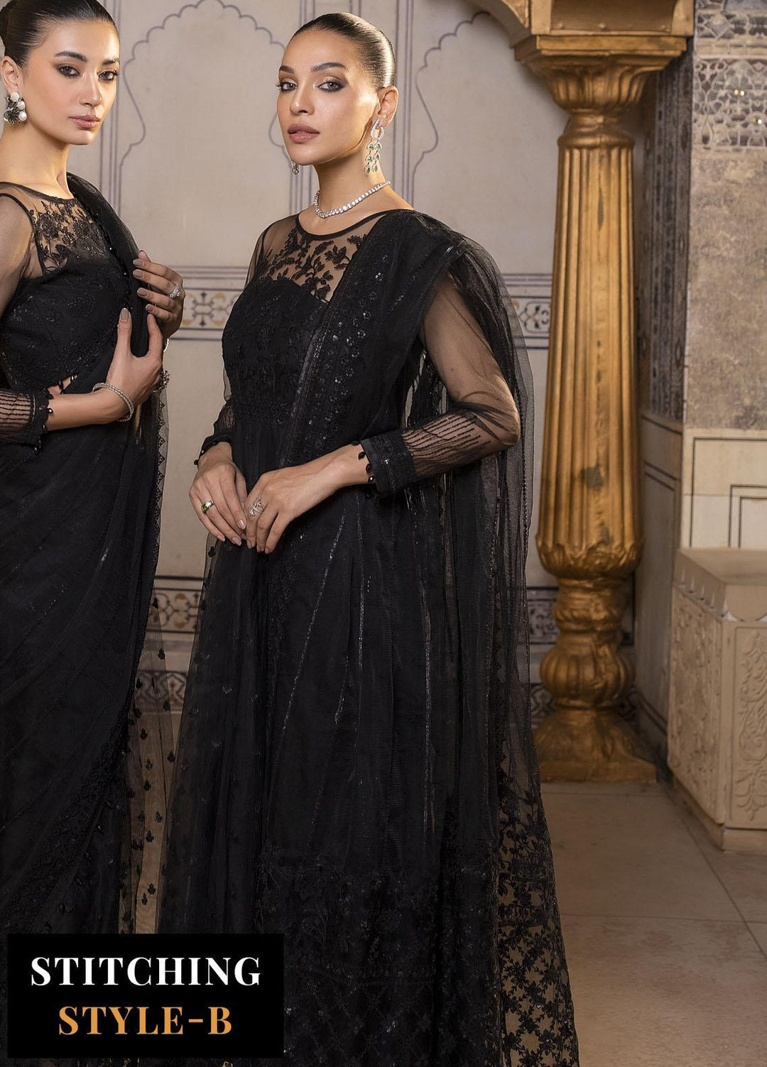 Pari Naaz By Neeshay Embroidered Net Suits Unstitched 4 Piece NSH23PN Zebaish - Wedding Collection