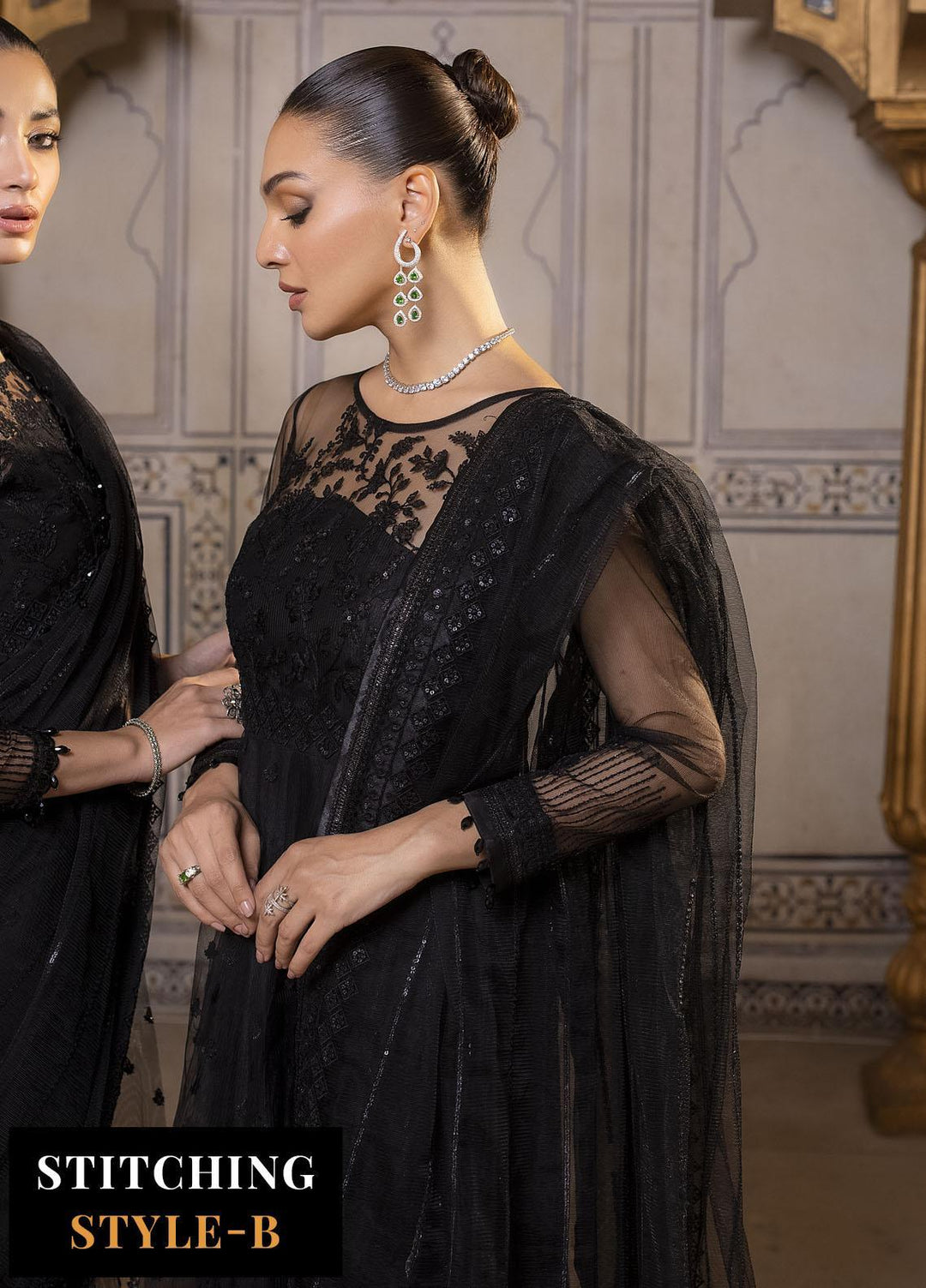 Pari Naaz By Neeshay Embroidered Net Suits Unstitched 4 Piece NSH23PN Zebaish - Wedding Collection