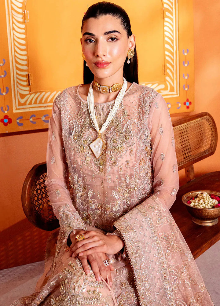 Parinaaz By Neeshay Embroidered Net Suit Unstitched 3 Piece NSH24P Ghazal - Formal Collection