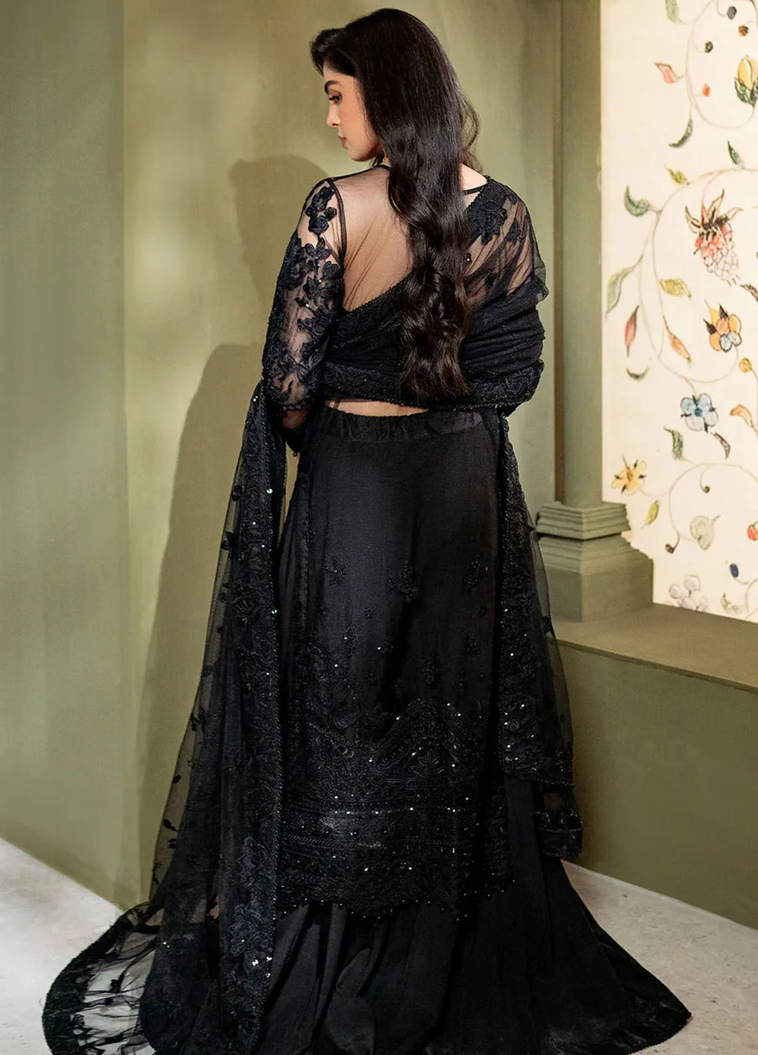 Parinaaz By Neeshay Embroidered Net Suit Unstitched 3 Piece NSH24P Shabana - Formal Collection