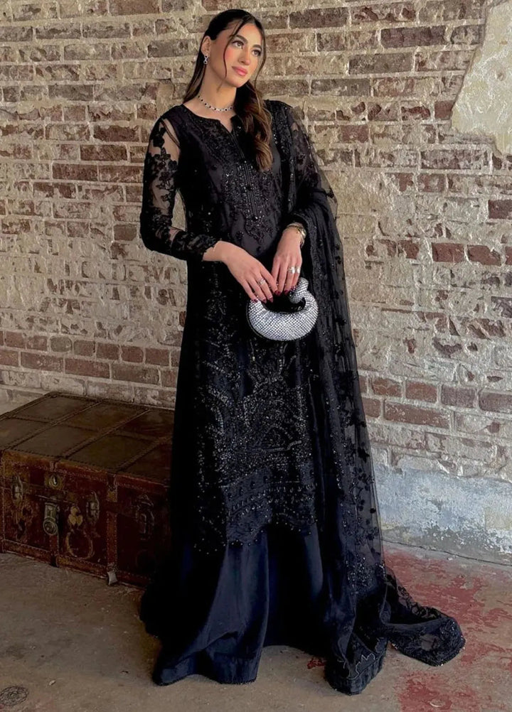 Parinaaz By Neeshay Embroidered Net Suit Unstitched 3 Piece NSH24P Shabana - Formal Collection