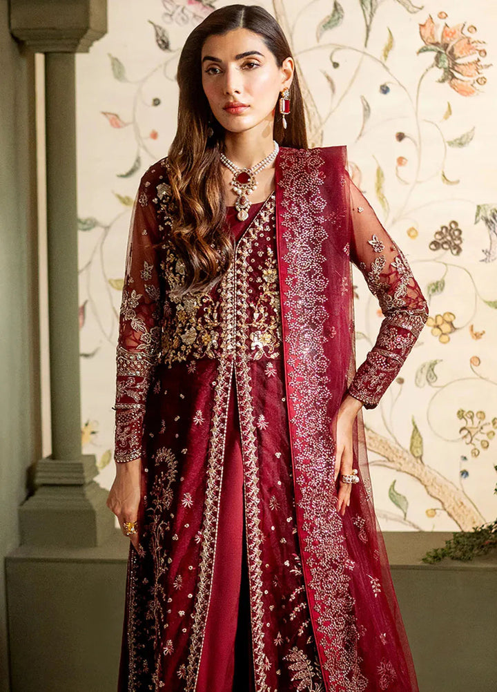 Parinaaz By Neeshay Embroidered Net Suit Unstitched 3 Piece NSH24P Suri - Formal Collection