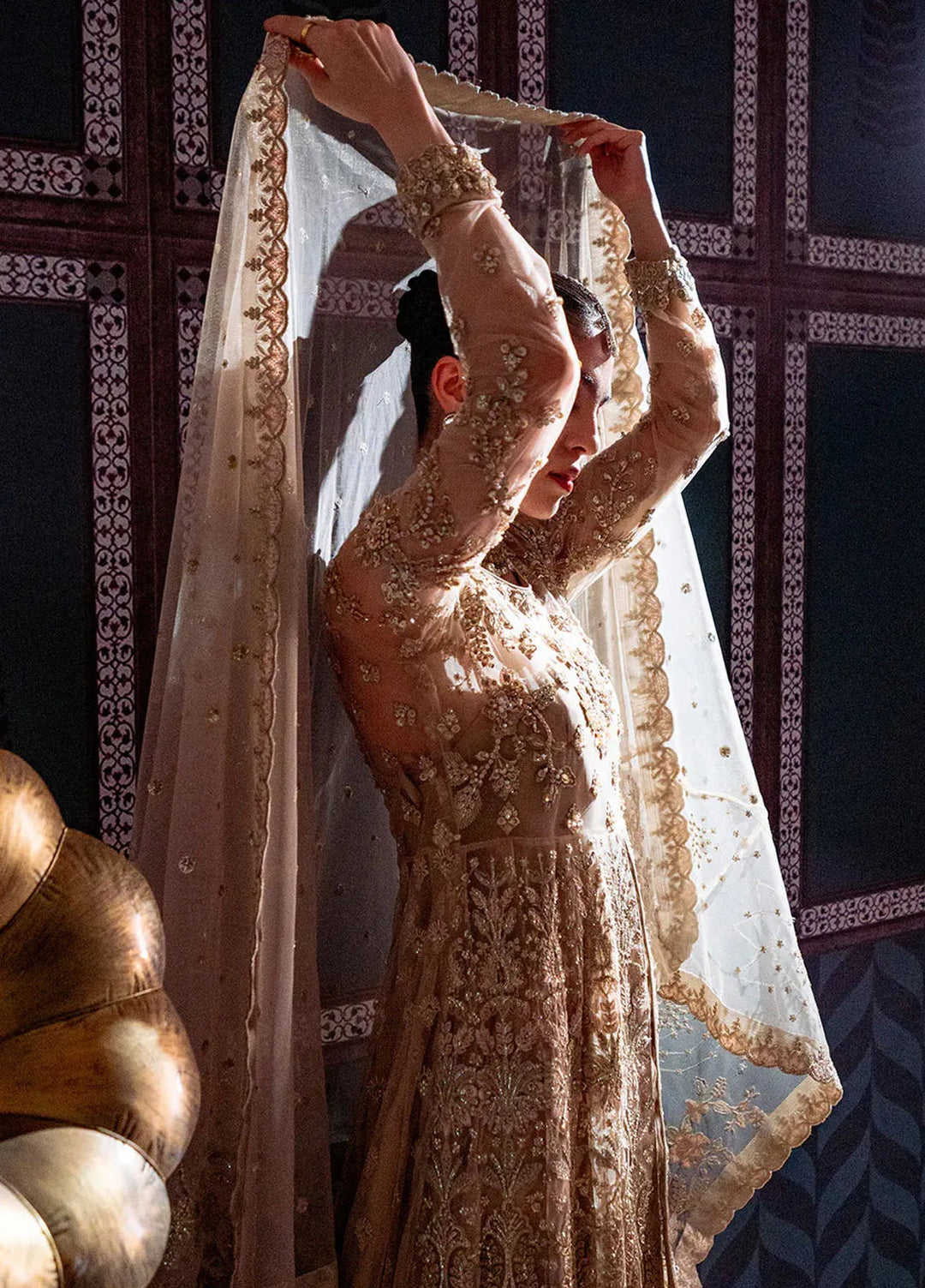 Parinaaz By Neeshay Embroidered Net Suit Unstitched 3 Piece NSH24P Zarifa - Formal Collection