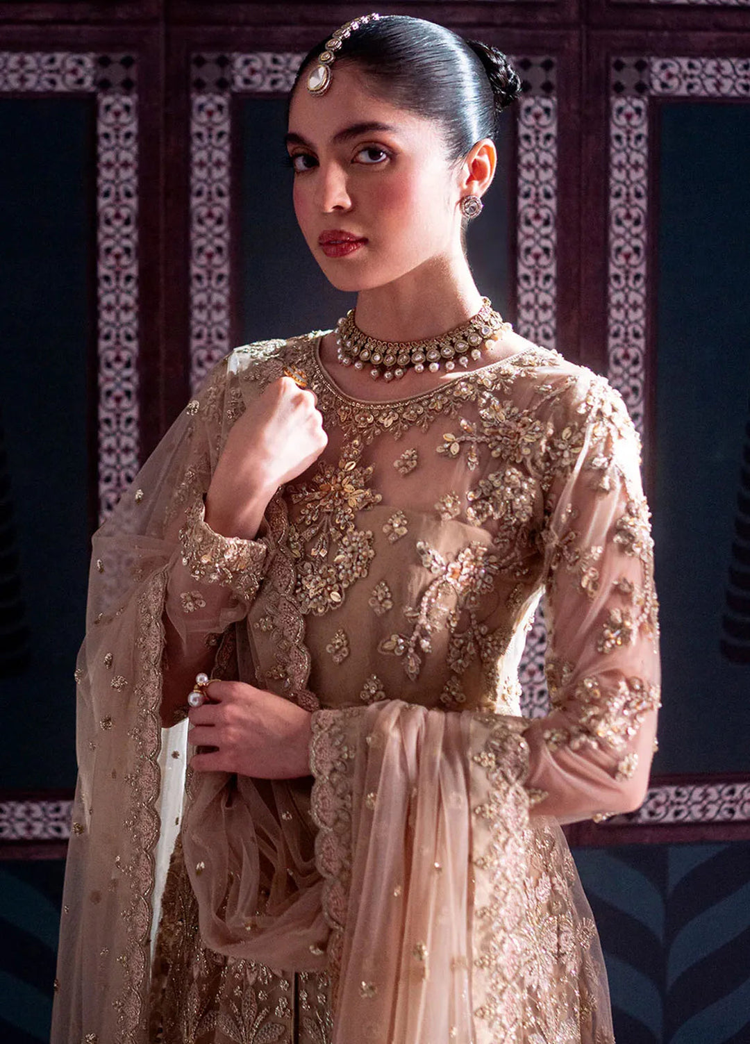 Parinaaz By Neeshay Embroidered Net Suit Unstitched 3 Piece NSH24P Zarifa - Formal Collection