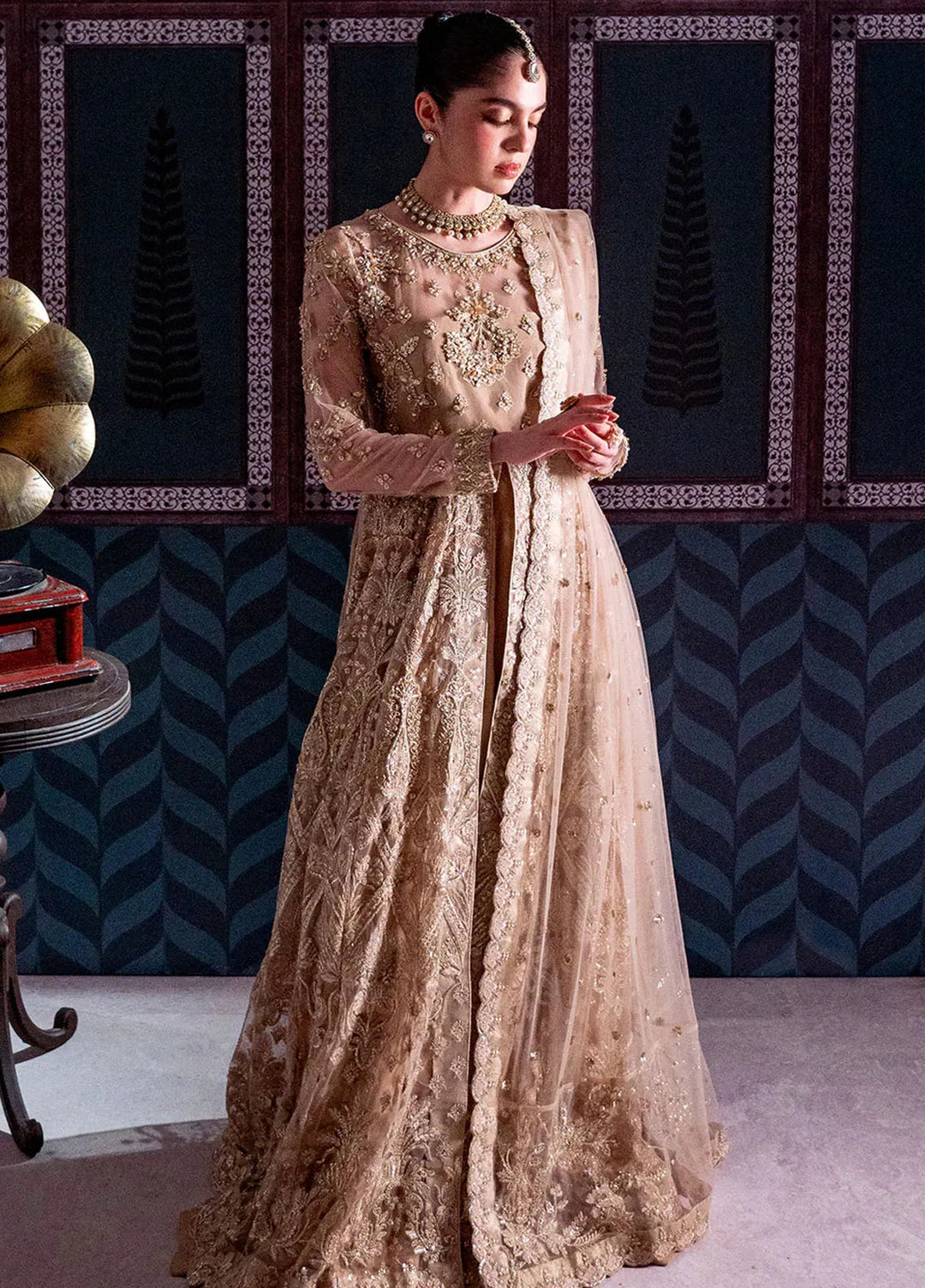 Parinaaz By Neeshay Embroidered Net Suit Unstitched 3 Piece NSH24P Zarifa - Formal Collection