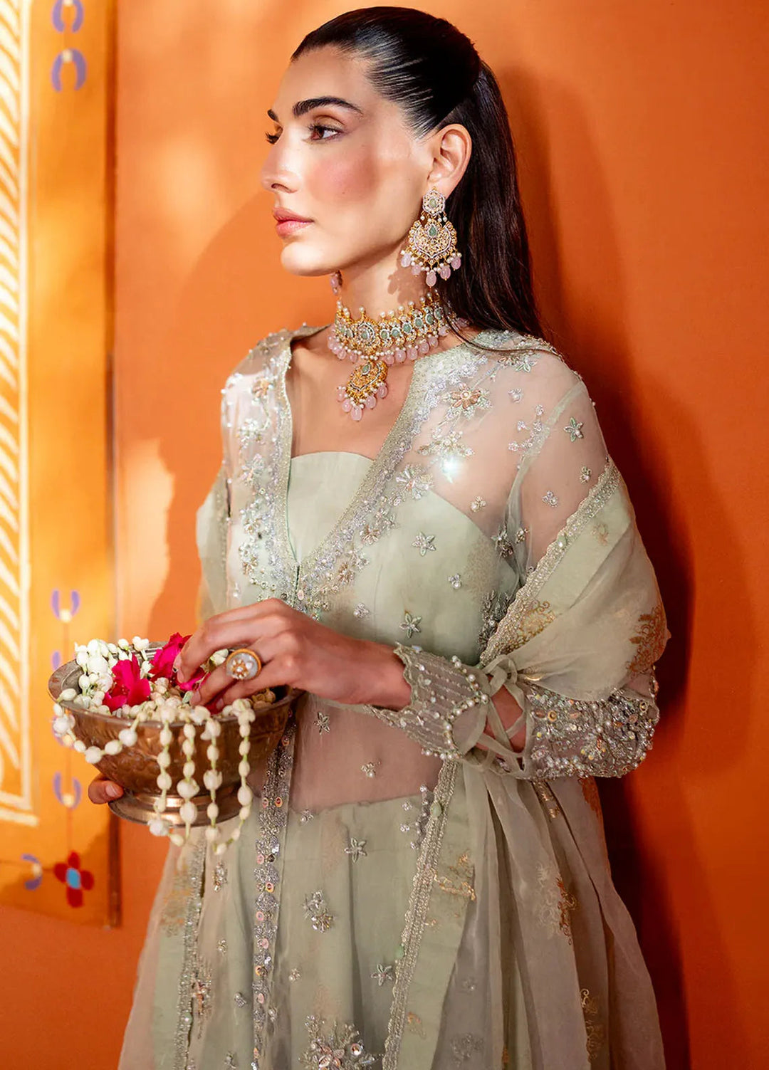 Parinaaz By Neeshay Embroidered Organza Suit Unstitched 3 Piece NSH24P Dilruba - Formal Collection