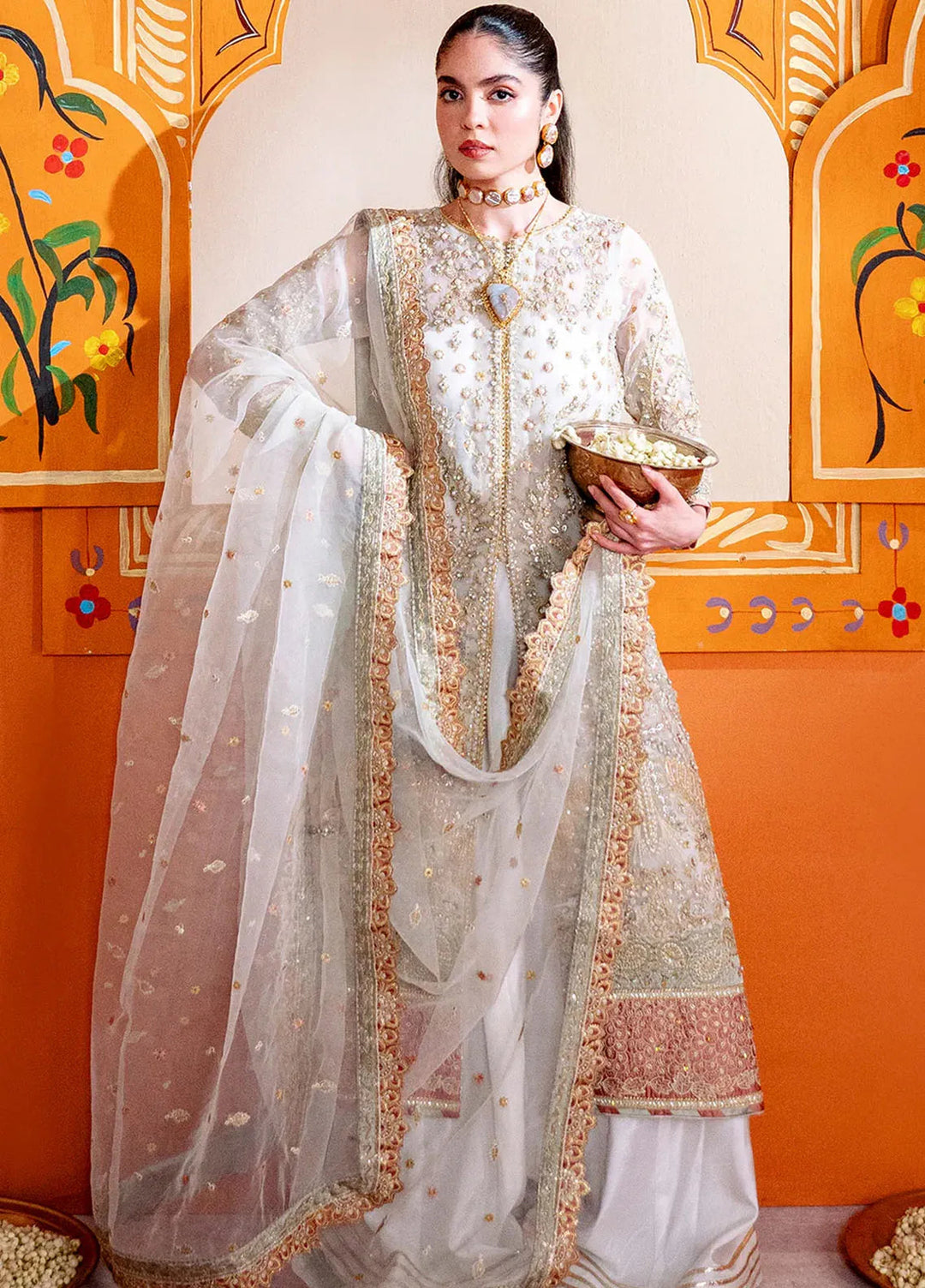 Parinaaz By Neeshay Embroidered Organza Suit Unstitched 3 Piece NSH24P Pakiza - Formal Collection