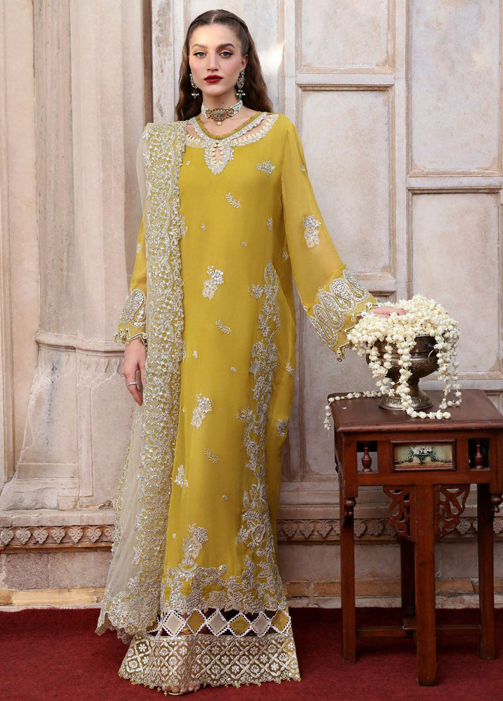 Parishay Embroidered Chiffon Suits Unstitched 3 Piece PRS25JP D-03 JRA - 03 - Formals Collection