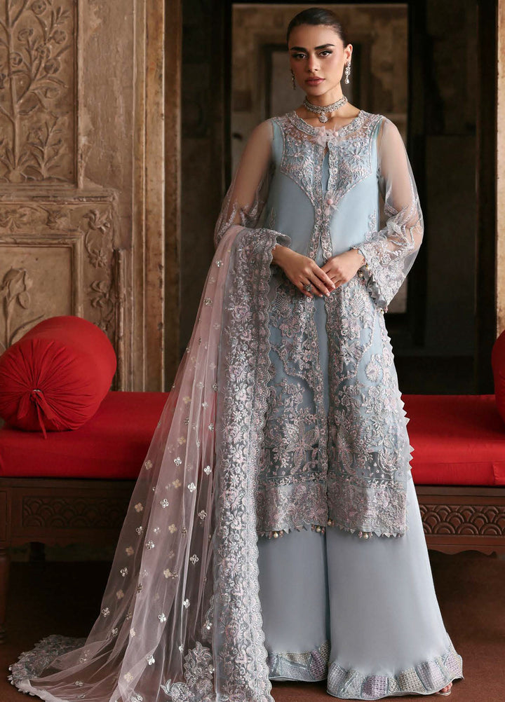 Parishay Embroidered Net Suits Unstitched 3 Piece PRS25JP D-06 JRA - 06 - Formals Collection