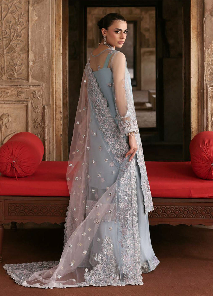 Parishay Embroidered Net Suits Unstitched 3 Piece PRS25JP D-06 JRA - 06 - Formals Collection