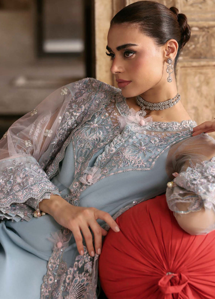 Parishay Embroidered Net Suits Unstitched 3 Piece PRS25JP D-06 JRA - 06 - Formals Collection