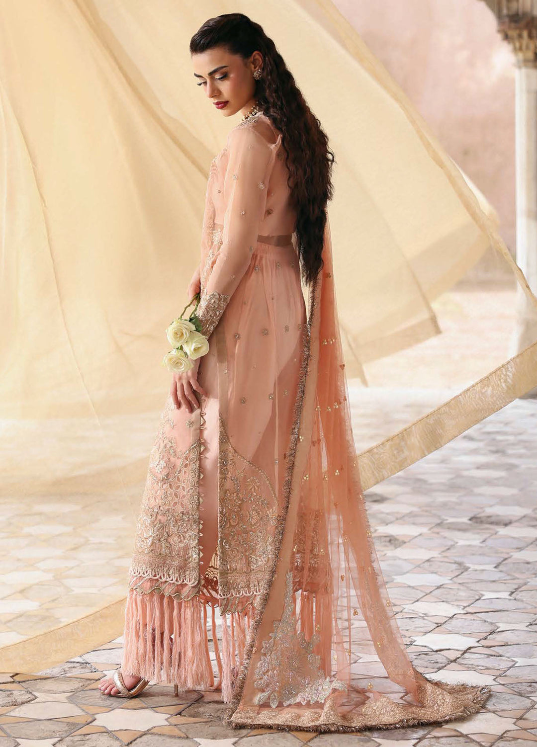 Parishay Embroidered Organza Suits Unstitched 3 Piece PRS25JP D-01 JRA - 01 - Formals Collection