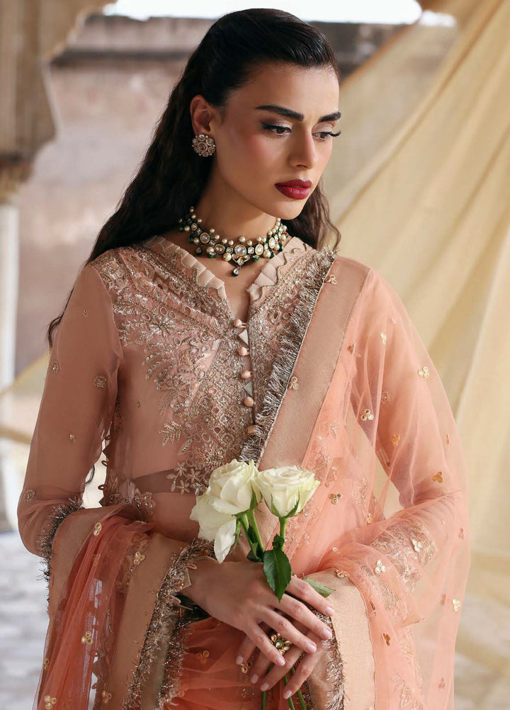 Parishay Embroidered Organza Suits Unstitched 3 Piece PRS25JP D-01 JRA - 01 - Formals Collection
