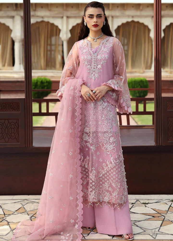 Parishay Embroidered Organza Suits Unstitched 3 Piece PRS25JP D-05 JRA - 05 - Formals Collection