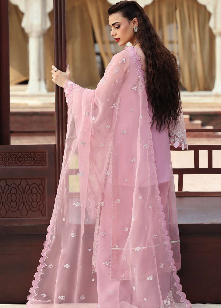 Parishay Embroidered Organza Suits Unstitched 3 Piece PRS25JP D-05 JRA - 05 - Formals Collection