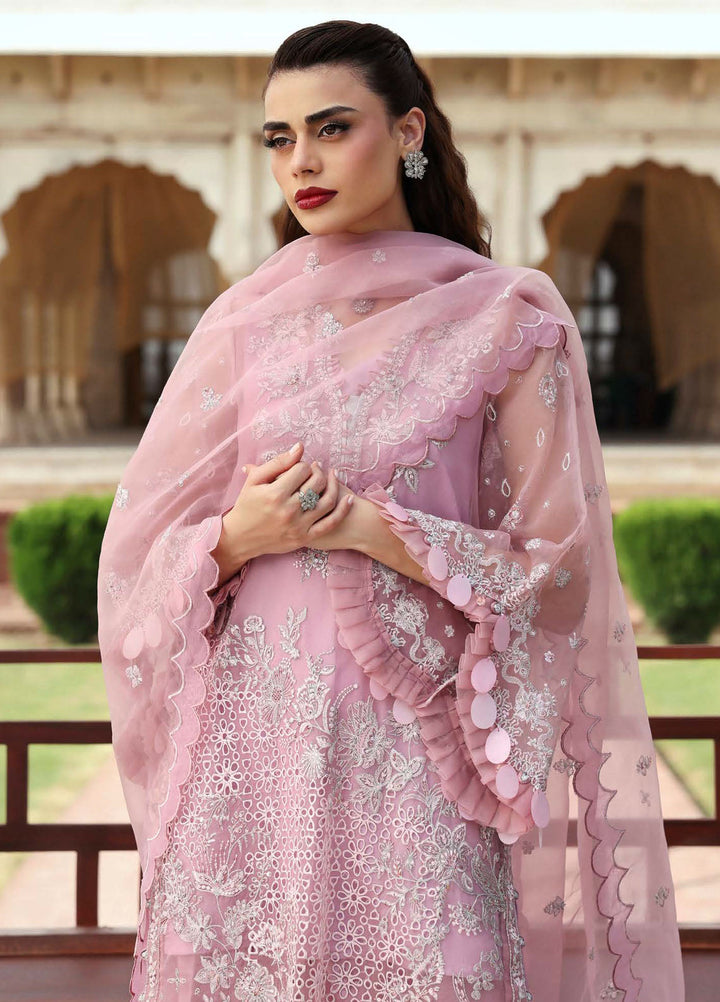 Parishay Embroidered Organza Suits Unstitched 3 Piece PRS25JP D-05 JRA - 05 - Formals Collection