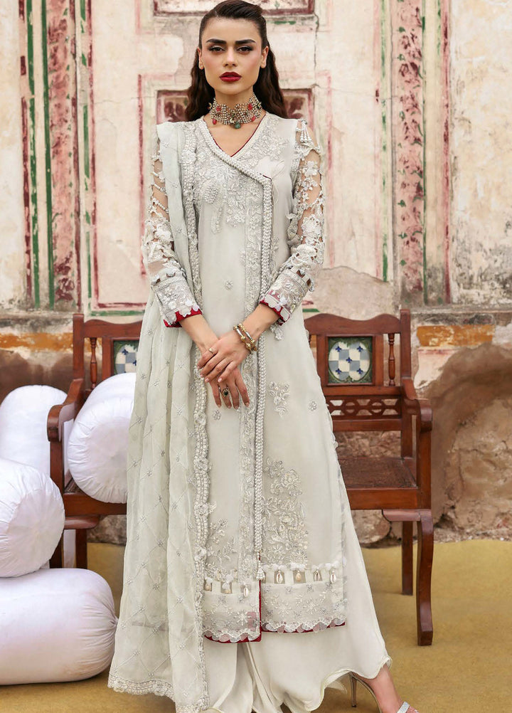 Parishay Embroidered Organza Suits Unstitched 3 Piece PRS25JP D-07 JRA - 07 - Formals Collection