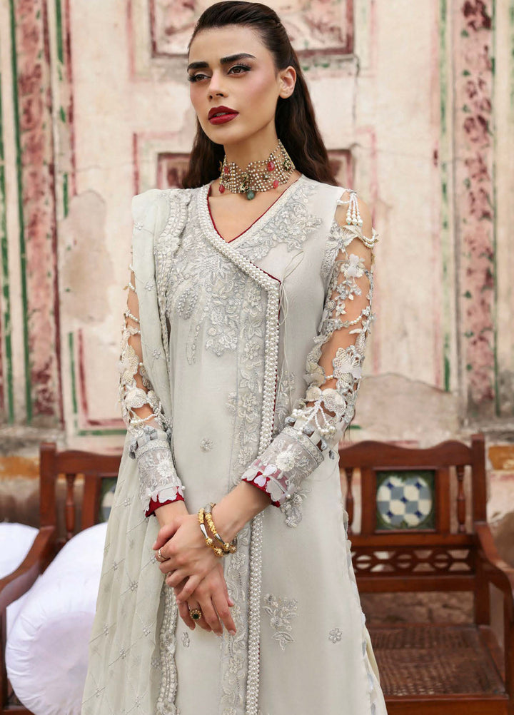 Parishay Embroidered Organza Suits Unstitched 3 Piece PRS25JP D-07 JRA - 07 - Formals Collection