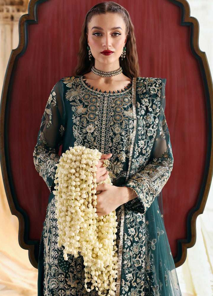 Parishay Embroidered Organza Suits Unstitched 3 Piece PRS25JP D-08 JRA - 08 - Formals Collection