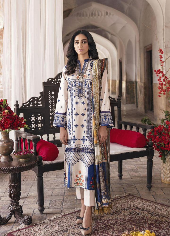 Parishay Embroidered Lawn Suits Unstitched 3 Piece PRS22FE Mehru - Festive Collection