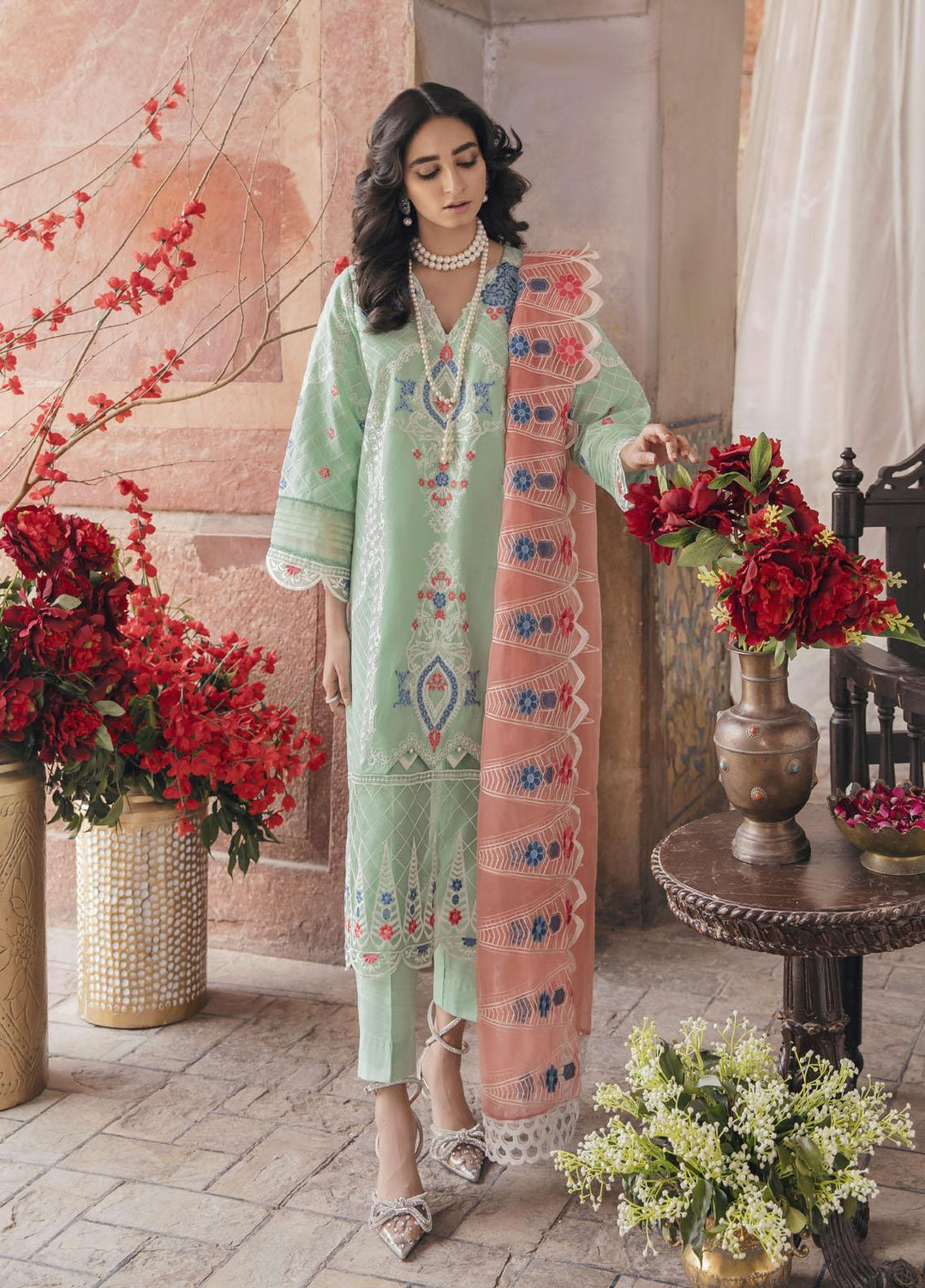 Parishay Embroidered Lawn Suits Unstitched 3 Piece PRS22FE Chashni - Festive Collection