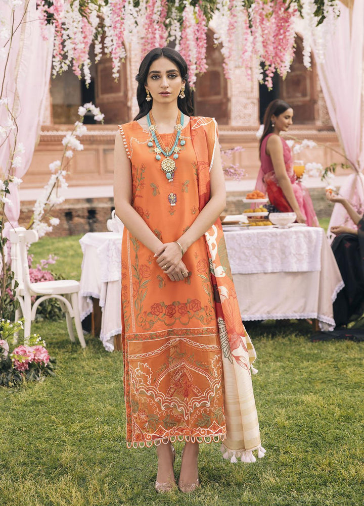 Parishay Embroidered Lawn Suits Unstitched 3 Piece PRS22FE Dur-e-Shehwar - Festive Collection