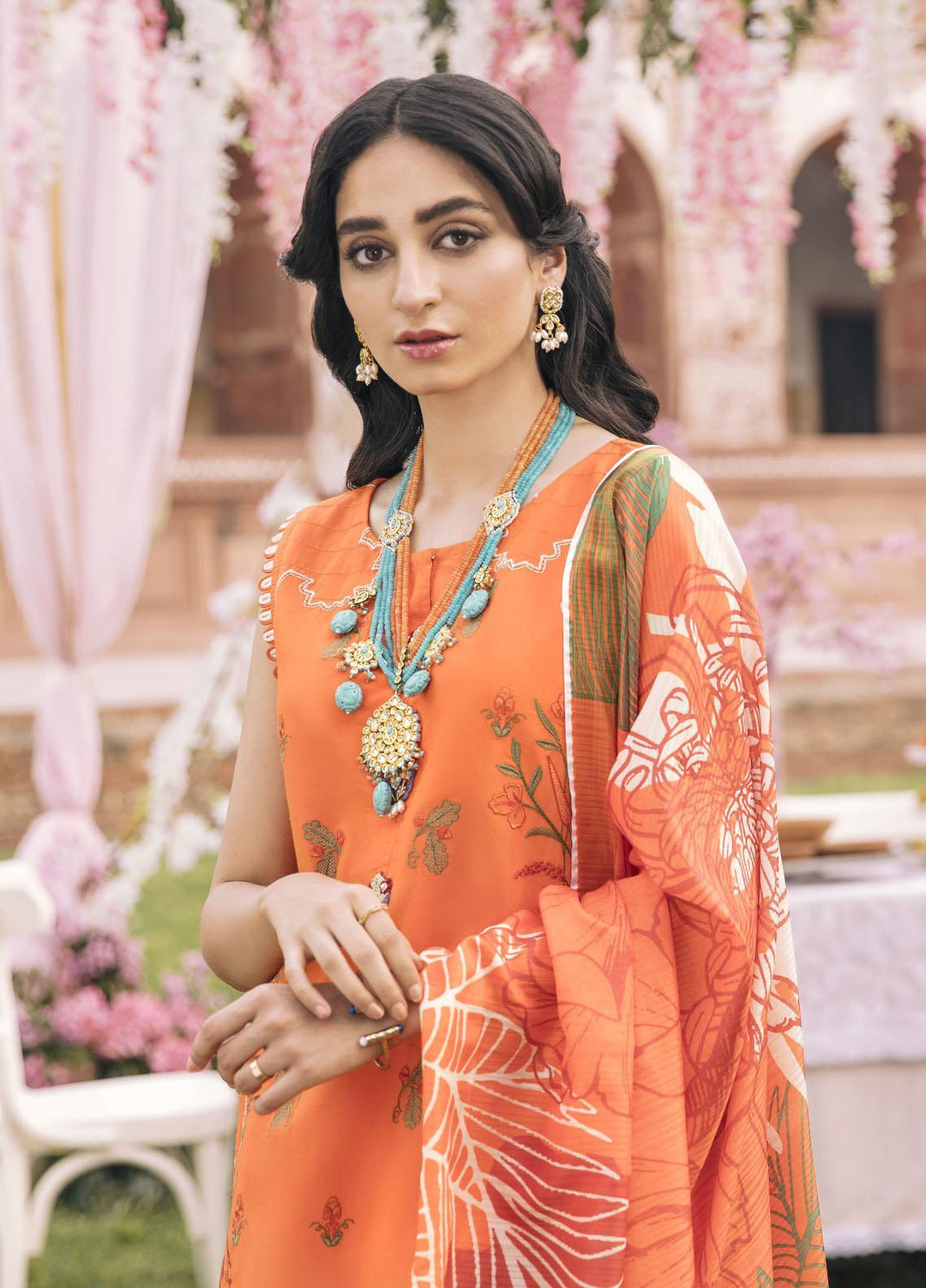 Parishay Embroidered Lawn Suits Unstitched 3 Piece PRS22FE Dur-e-Shehwar - Festive Collection