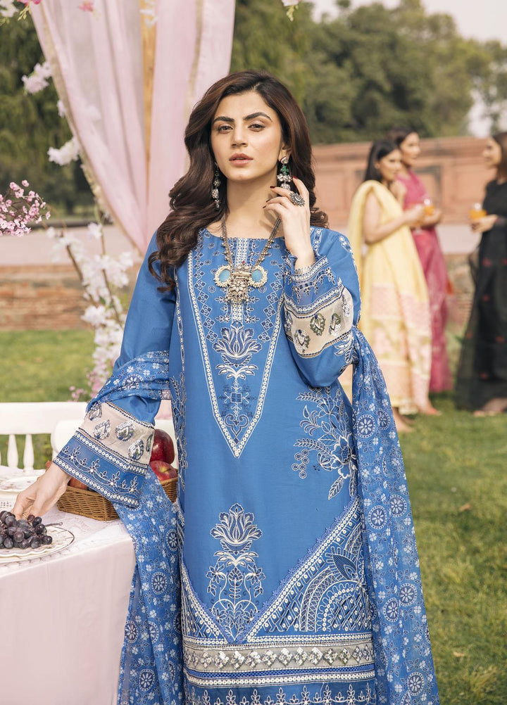 Parishay Embroidered Lawn Suits Unstitched 3 Piece PRS22FE Noor - Festive Collection