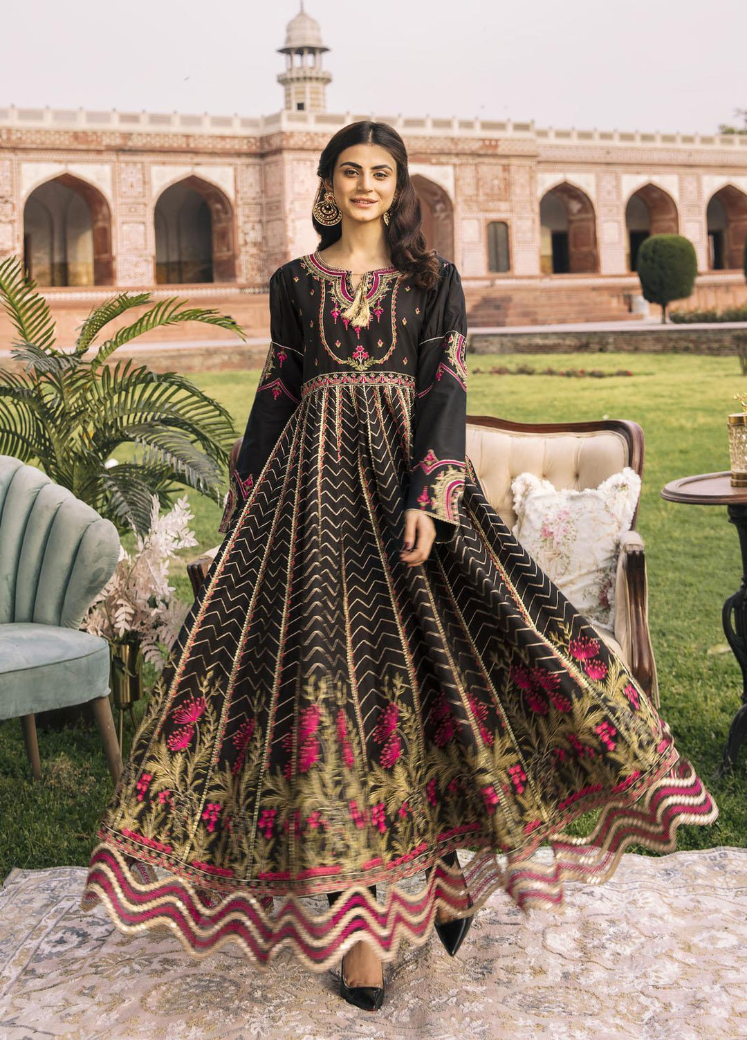 Parishay Embroidered Lawn Suits Unstitched 3 Piece PRS22FE Zohra - Festive Collection
